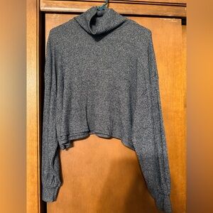 Cozy Charcoal Turtleneck Sweater